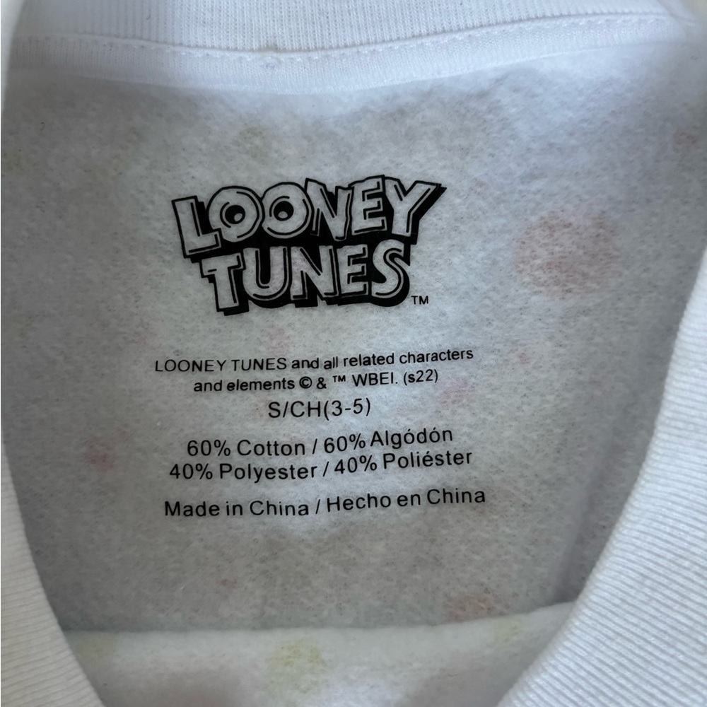 Warner Bros. White Looney Tunes Kids Sweatshirt - Picture 3 of 5